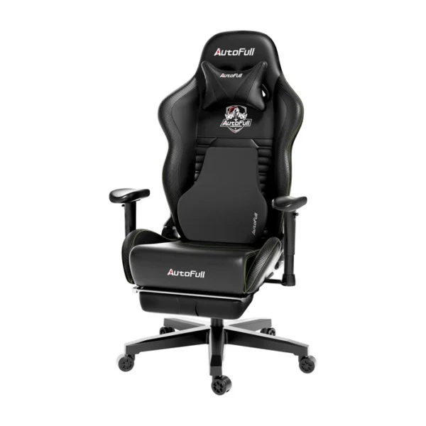 AutoFull Chaise Gamer Ergonomique Cuir PU Noir