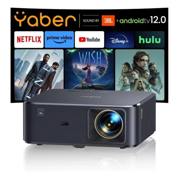 YABER Videoprojecteur 4K Portable, Google TV 11.0, 800ANSI