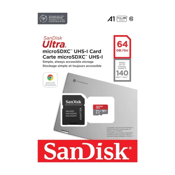 SanDisk Ultra 64 Go microSDXC UHS-I carte Chromebook