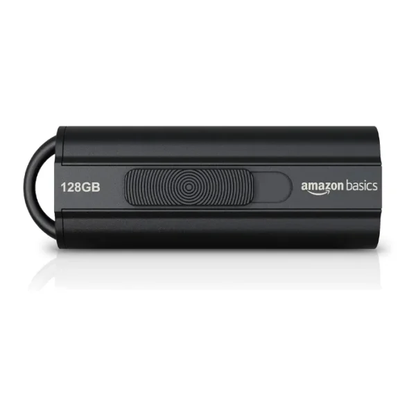 Clé USB 3.1 Amazon Basics 128 Go, 130 Mo/s, Noir